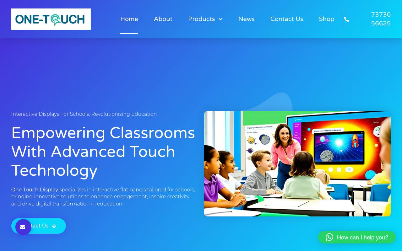 One Touch Display website